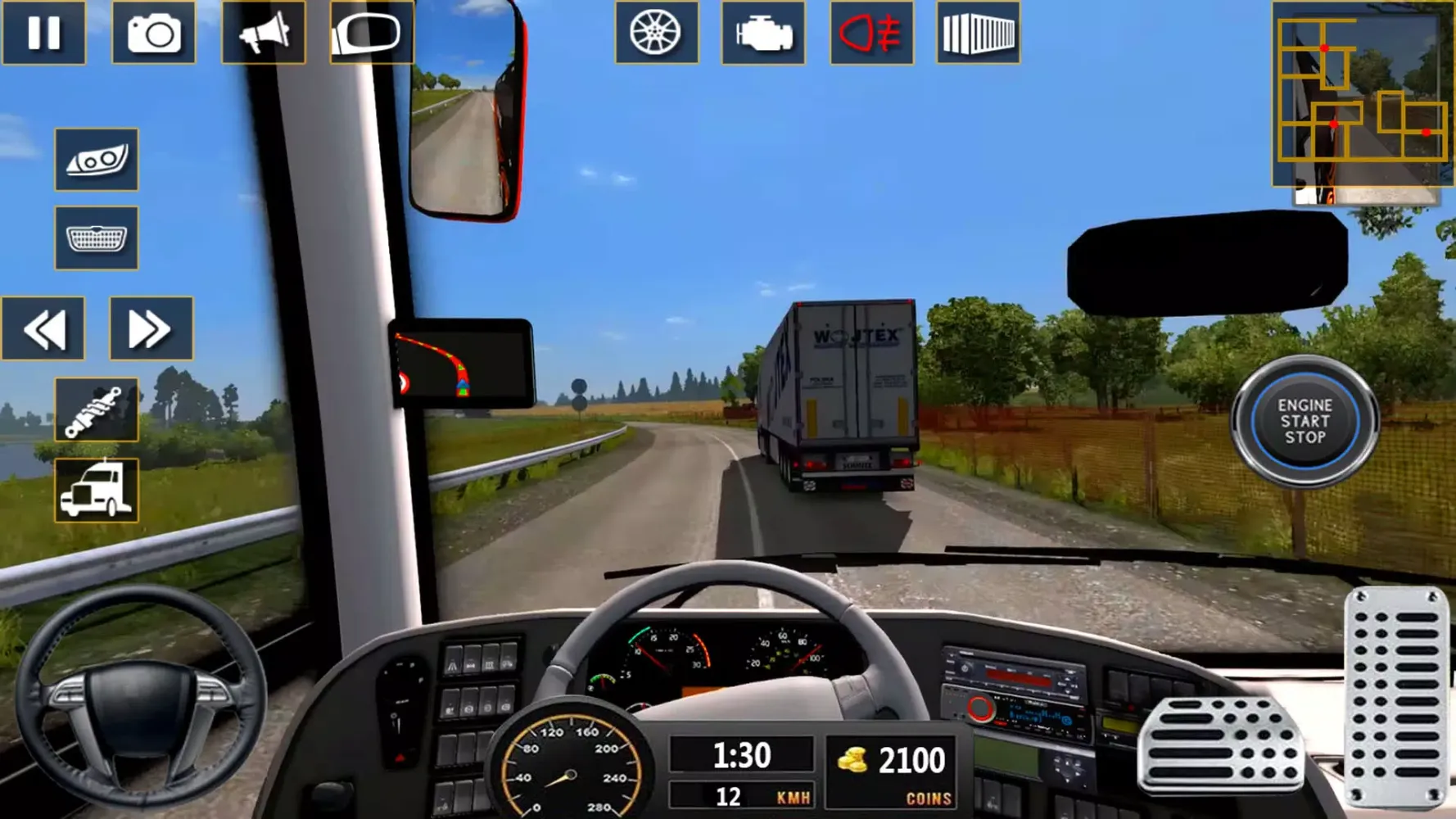 Bus Driving Coach Bus Sim 3D 스크린샷