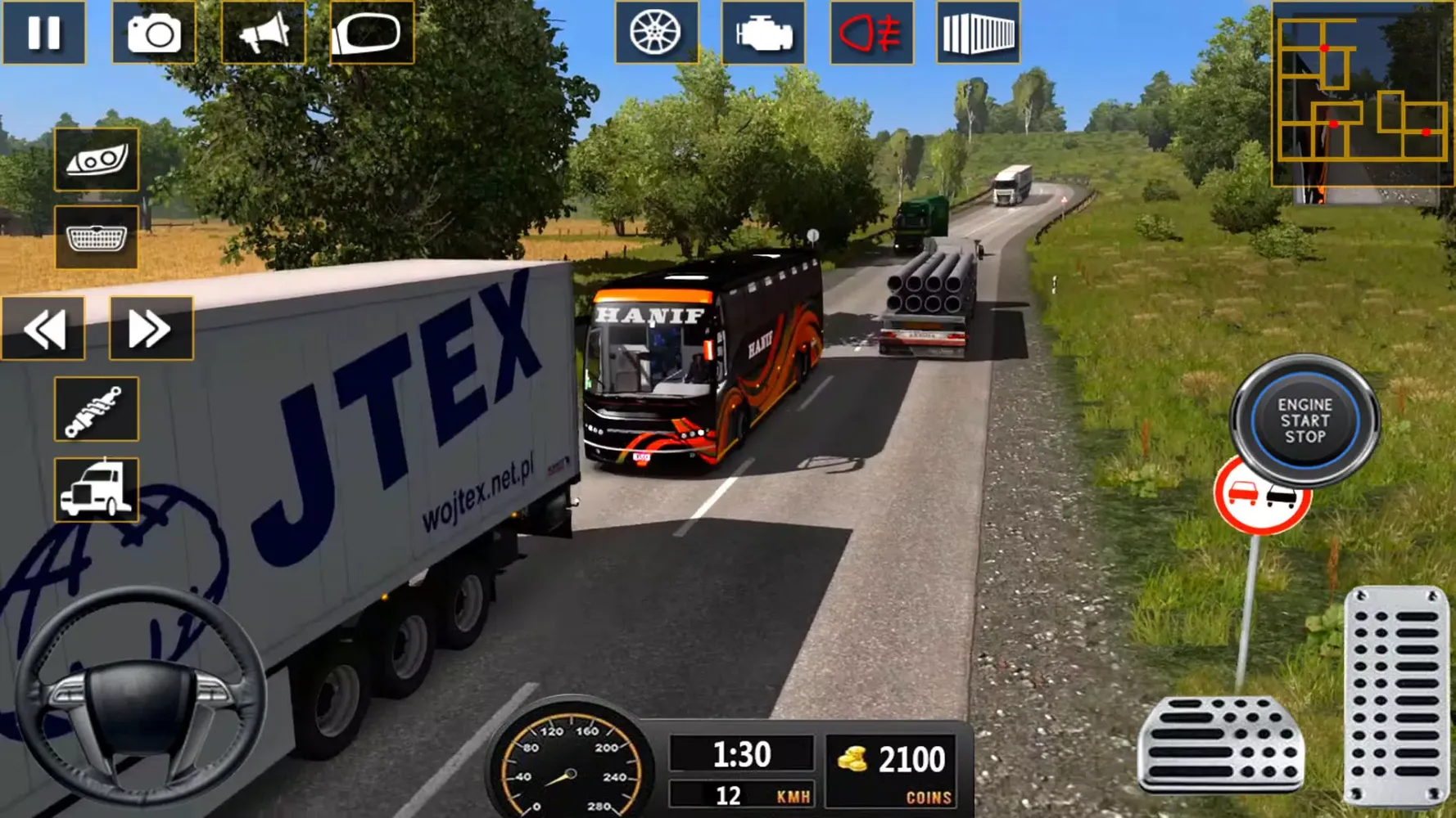 Bus Driving Coach Bus Sim 3D 스크린샷