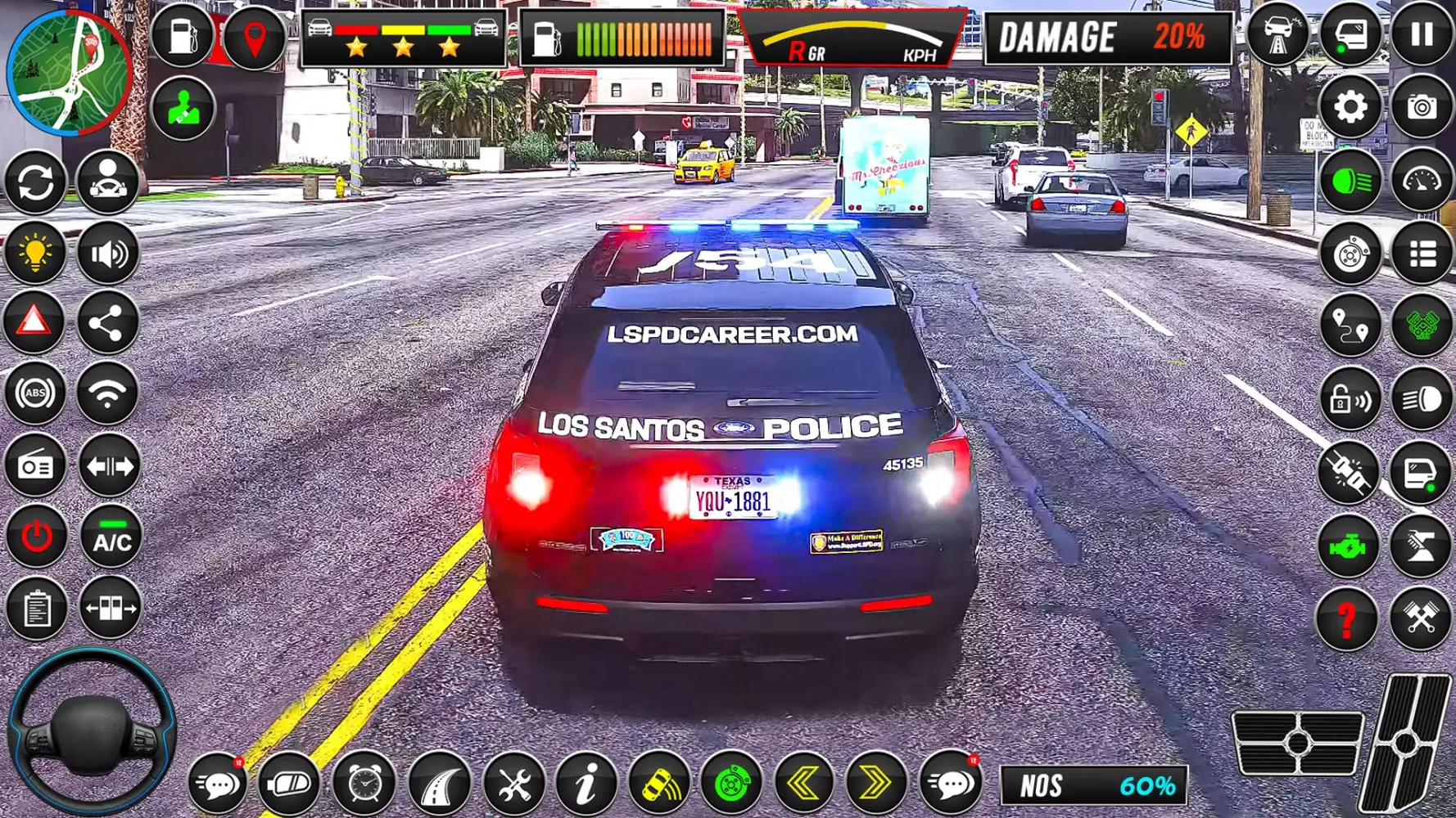 Capturas de pantalla de Police Car Sim Cop Game 2025