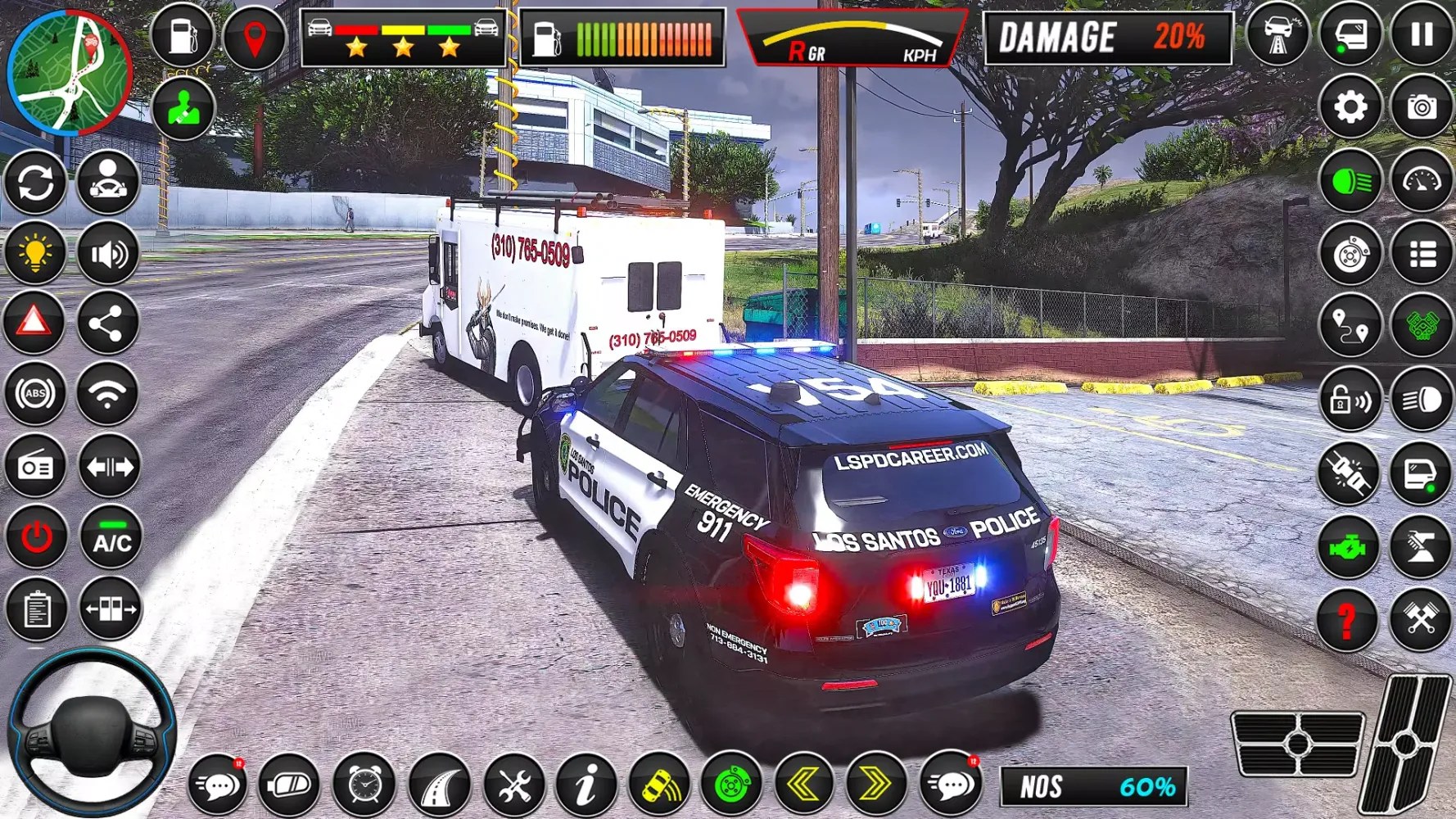 Capturas de pantalla de Police Car Sim Cop Game 2025