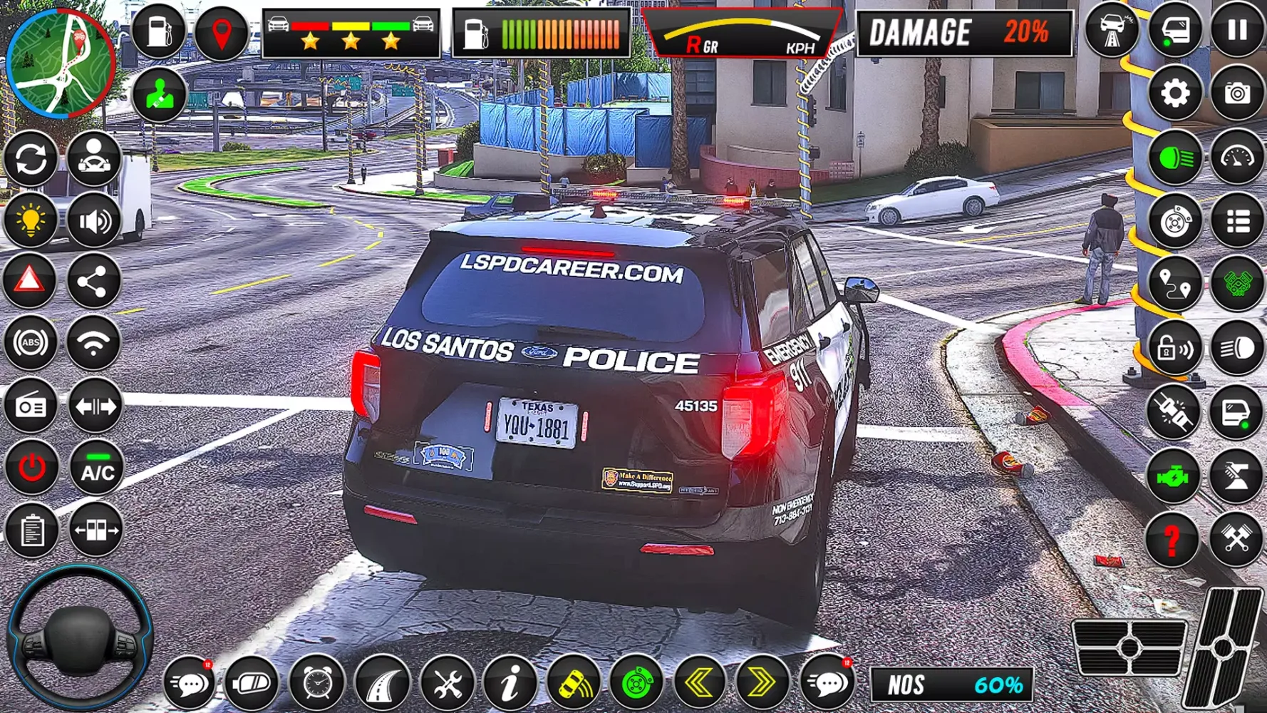 Capturas de pantalla de Police Car Sim Cop Game 2025