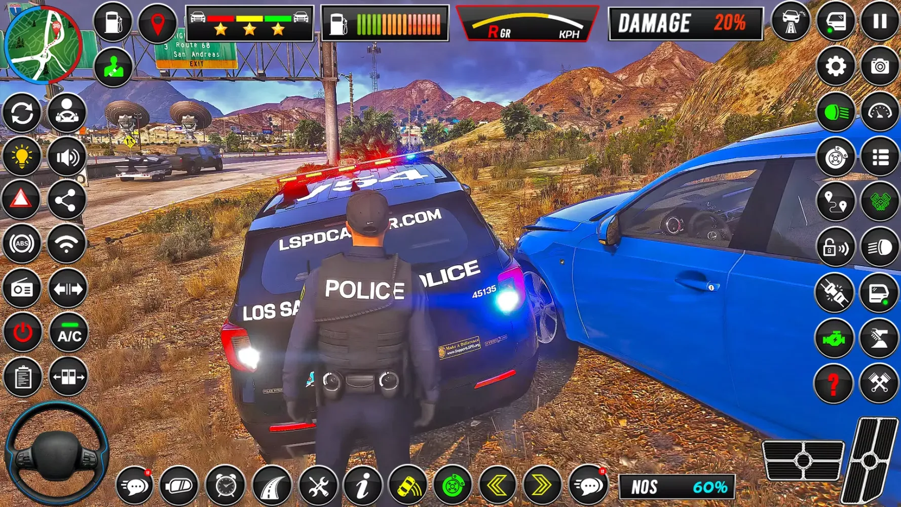 Capturas de pantalla de Police Car Sim Cop Game 2025