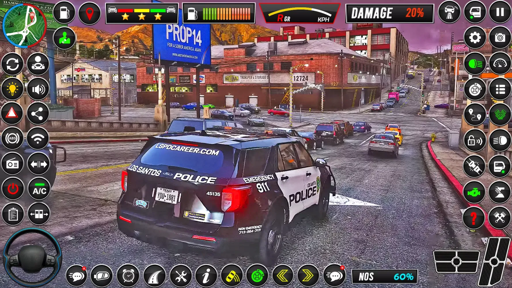 Capturas de pantalla de Police Car Sim Cop Game 2025