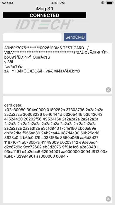 ID TECH iMag Reader Pro Ekran Görüntüleri