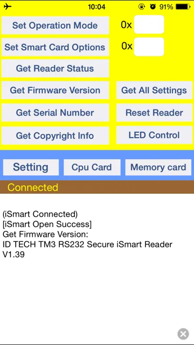 Ảnh chụp màn hình của ID TECH iSmart