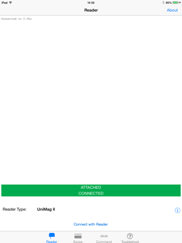 Zrzuty ekranu ID TECH uniMag Reader iPad 