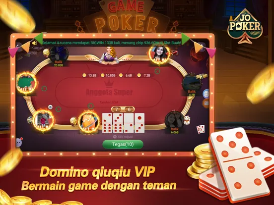 Captures d'écran de JOJO Texas Gaple QiuQiu Slots iPad 
