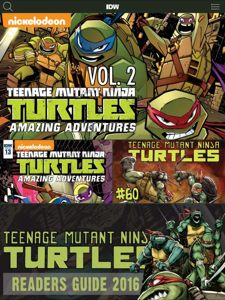 TMNT Comics iPad  Screenshots