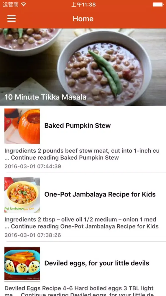 Capturas de tela do Kids' Love Menu Guide to Your Family - Kids Eat Everything