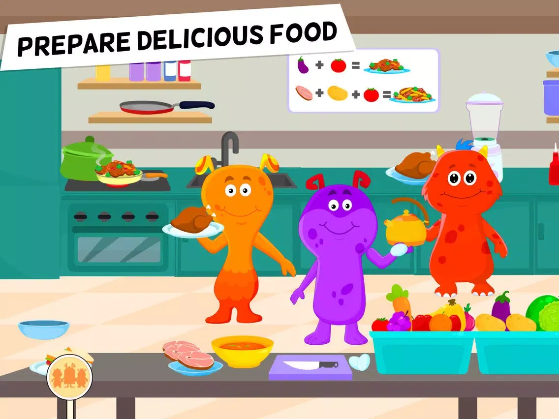 My Monster Town: Cooking Games iPad  Ekran Görüntüleri