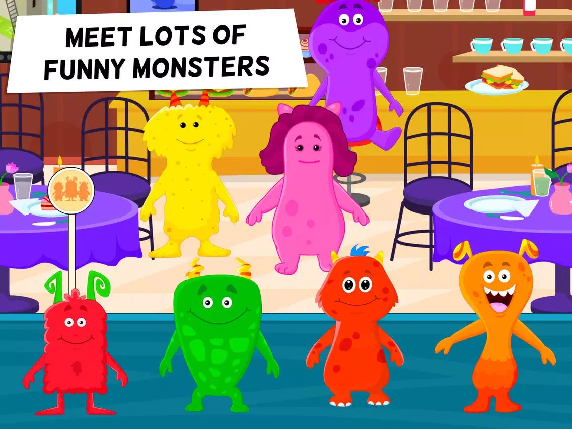 My Monster Town: Cooking Games iPad  Ekran Görüntüleri