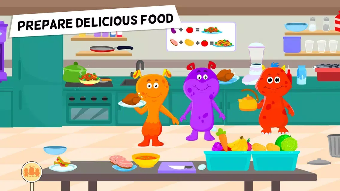 My Monster Town: Cooking Games Ekran Görüntüleri