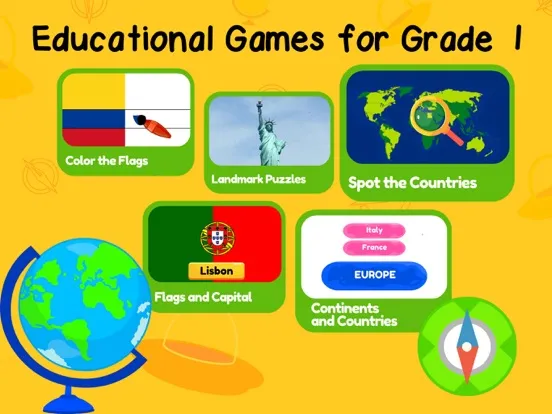 Capturas de pantalla de Geography Games for Kids iPad 