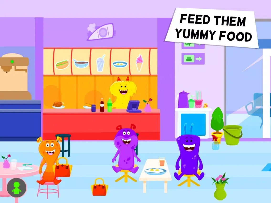 Capturas de tela do My Monster Town: Airport Game iPad 