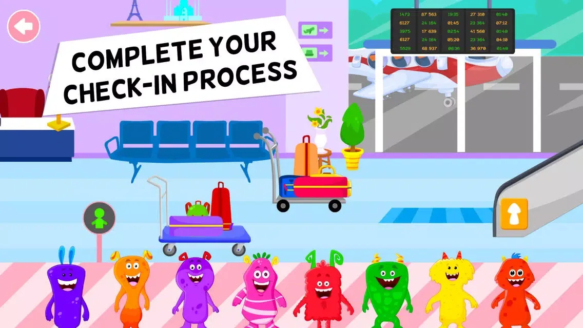 Capturas de tela do My Monster Town: Airport Game