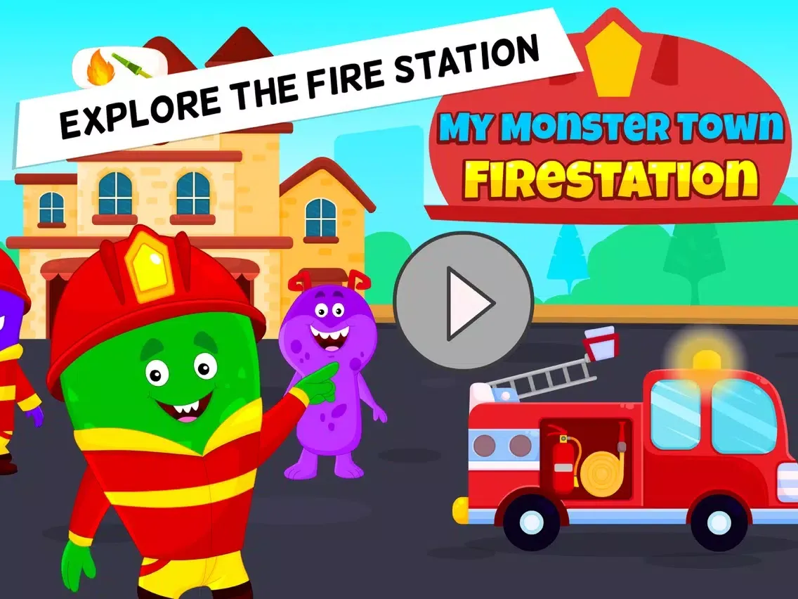 My Monster Town - Fire Station iPad 应用截图