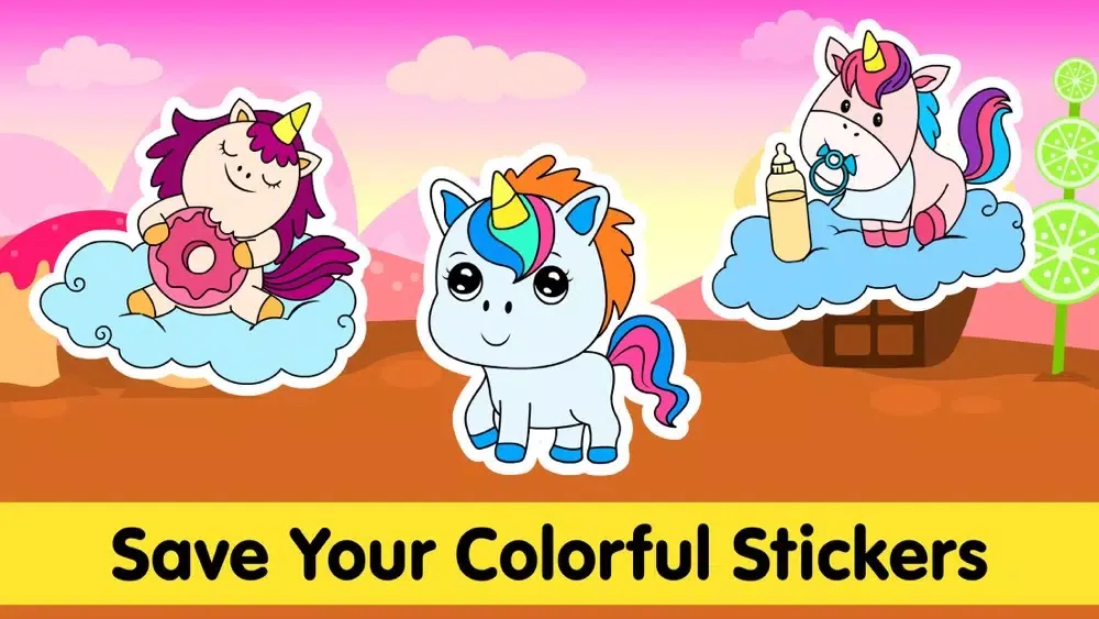 Captures d'écran de Kids Coloring App Unicorn Game