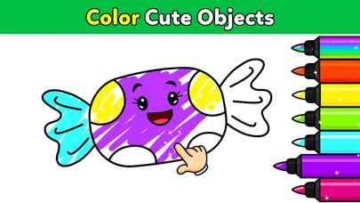 Capturas de tela do Unicorn Coloring Club Games