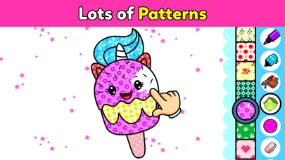 Capturas de tela do Unicorn Coloring Club Games