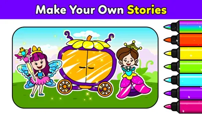 Capturas de tela do Unicorn Coloring Club Games