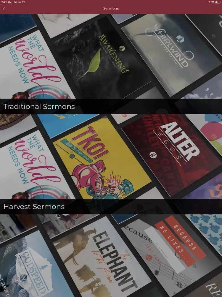 The Woodlands Methodist Church iPad  스크린샷