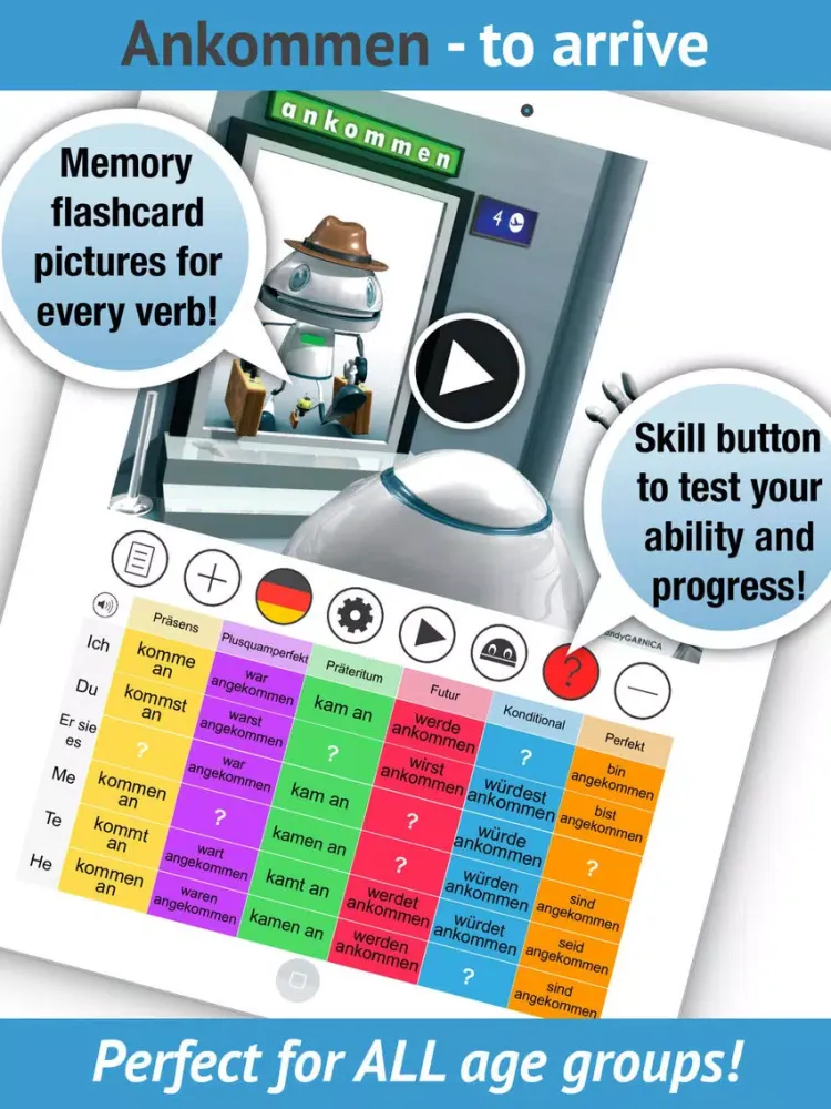 Learn German Verbs - Pro iPad  স্ক্রিনশট
