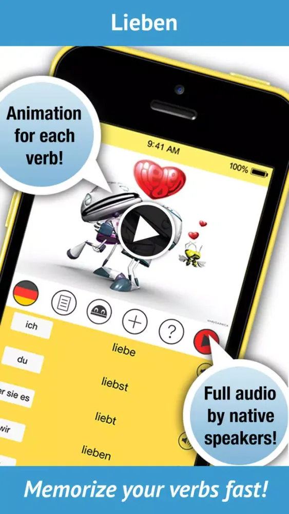 Learn German Verbs - Pro স্ক্রিনশট