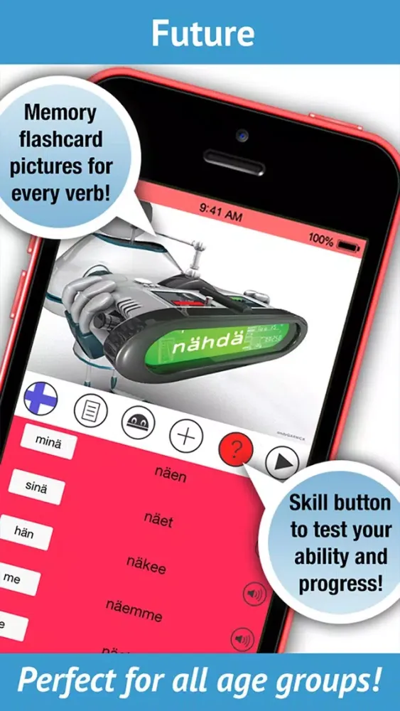 Finnish Verbs Pro - LearnBots Screenshots