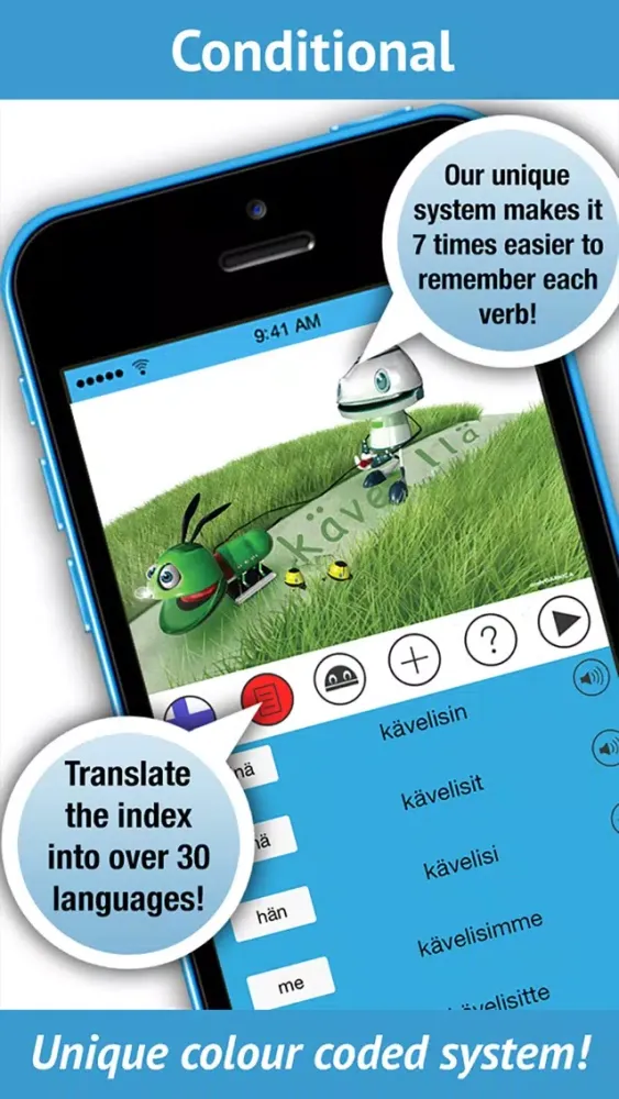 Finnish Verbs Pro - LearnBots Screenshots