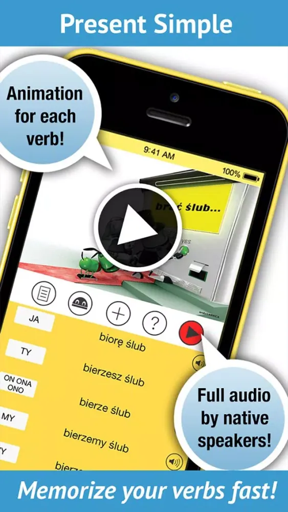 تصاویر Polish Verbs Pro - LearnBots