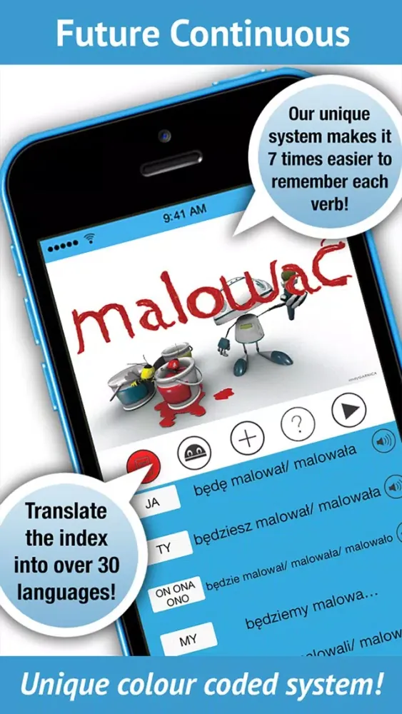 تصاویر Polish Verbs Pro - LearnBots