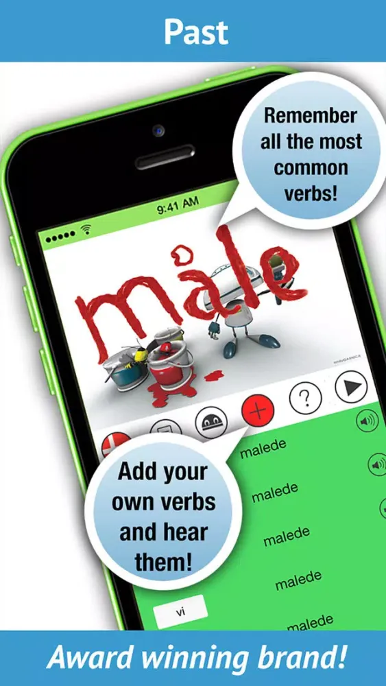 Learn Danish Verbs - LearnBots स्क्रीनशॉट