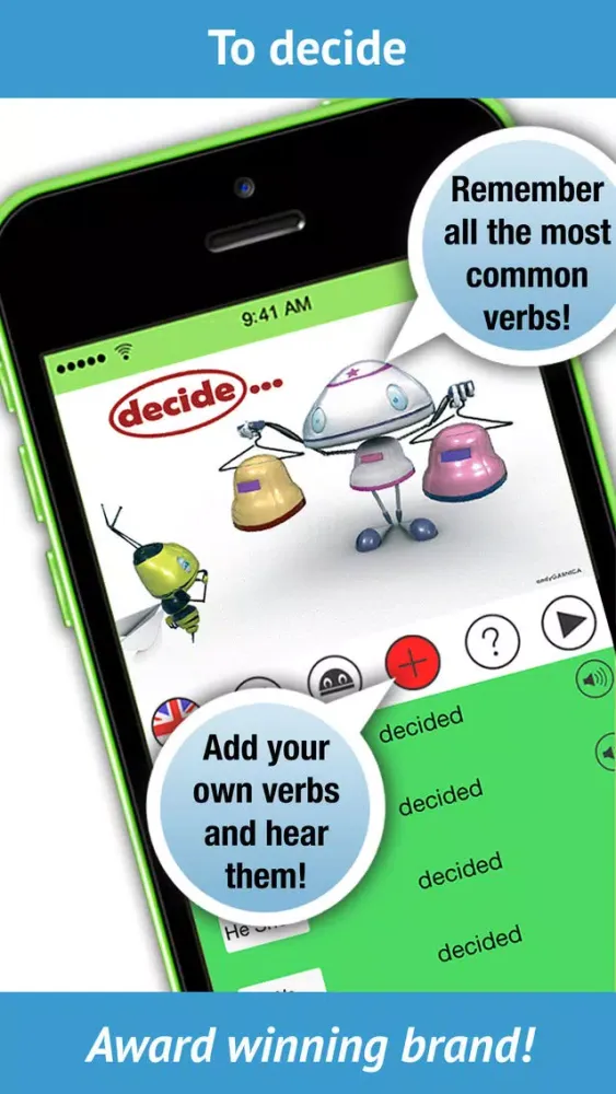 Learn English Verbs. LearnBots স্ক্রিনশট