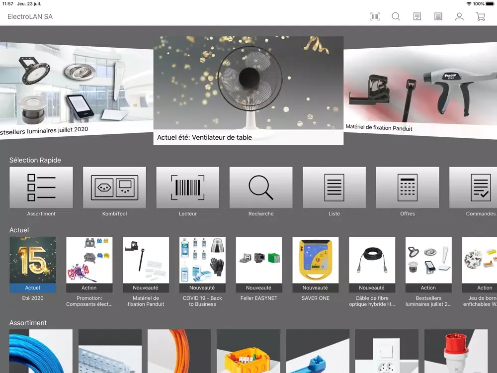 ElectroLAN App iPad  Screenshots