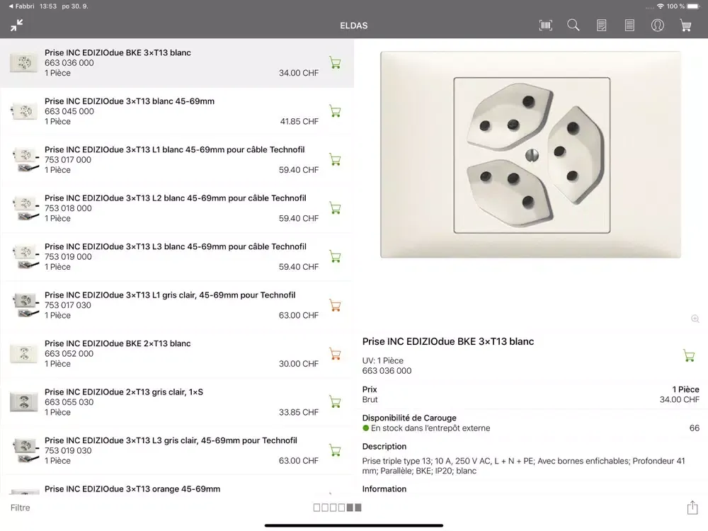 Zrzuty ekranu Electroplast App iPad 