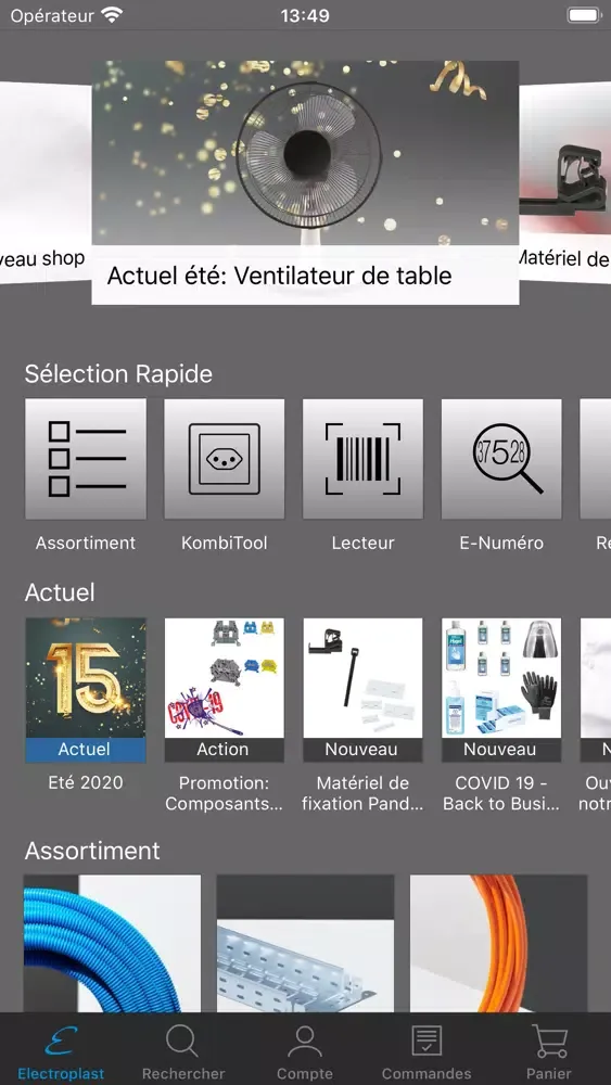 Zrzuty ekranu Electroplast App