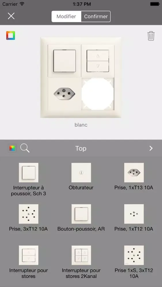 Zrzuty ekranu Electroplast App