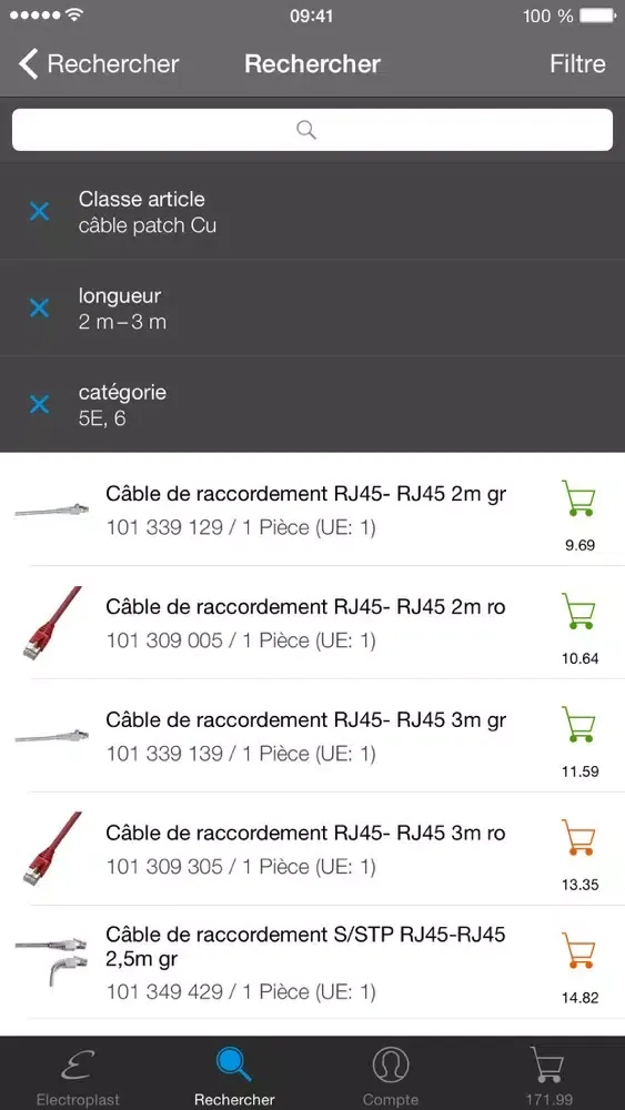 Zrzuty ekranu Electroplast App