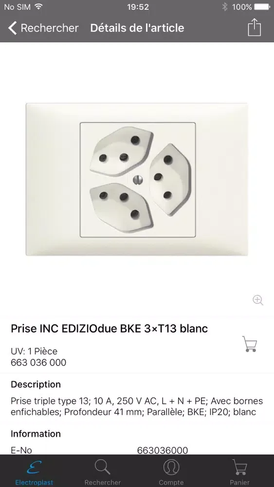 Zrzuty ekranu Electroplast App
