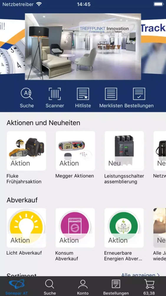 Screenshot di Sonepar AT
