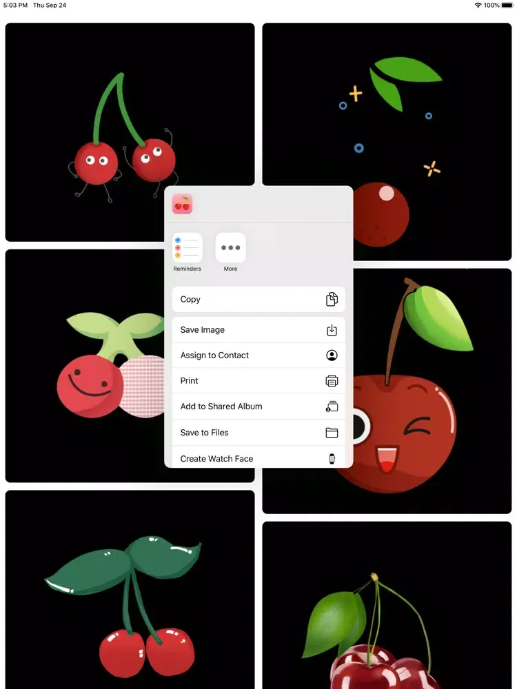 Capturas de tela do 樱桃转 iPad 