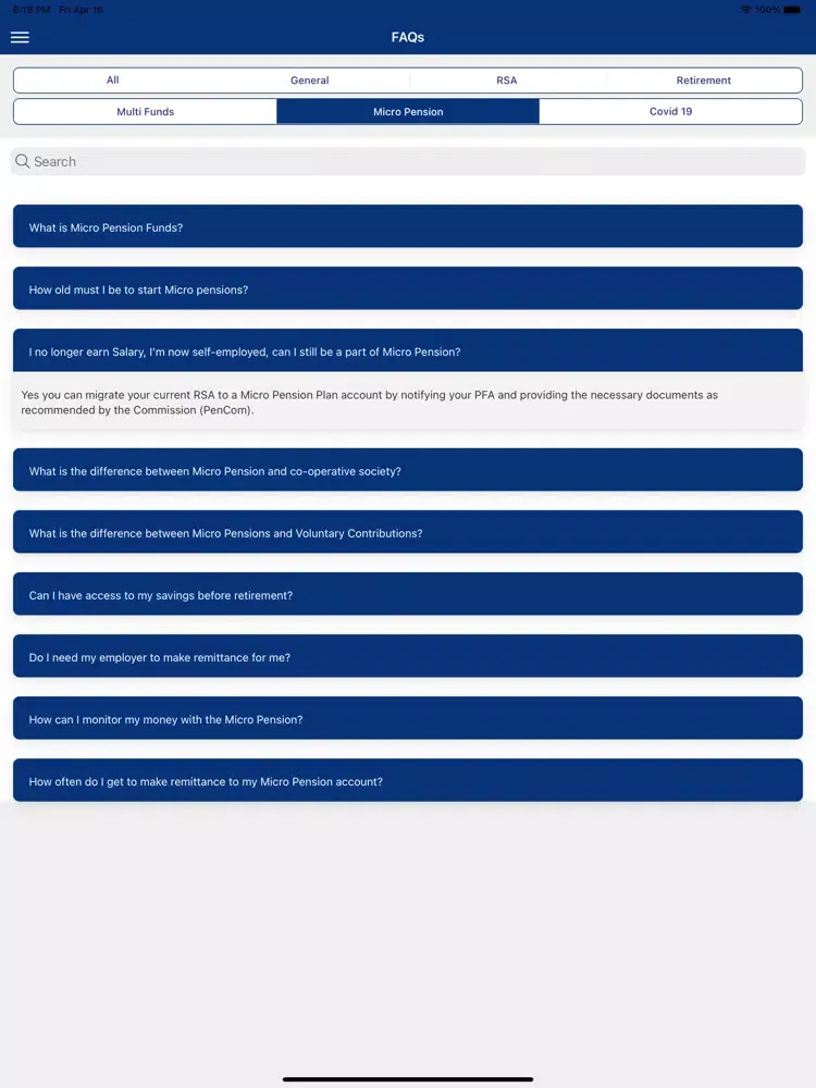 Captures d'écran de IEI-Anchor Pension Mgrs iPad 