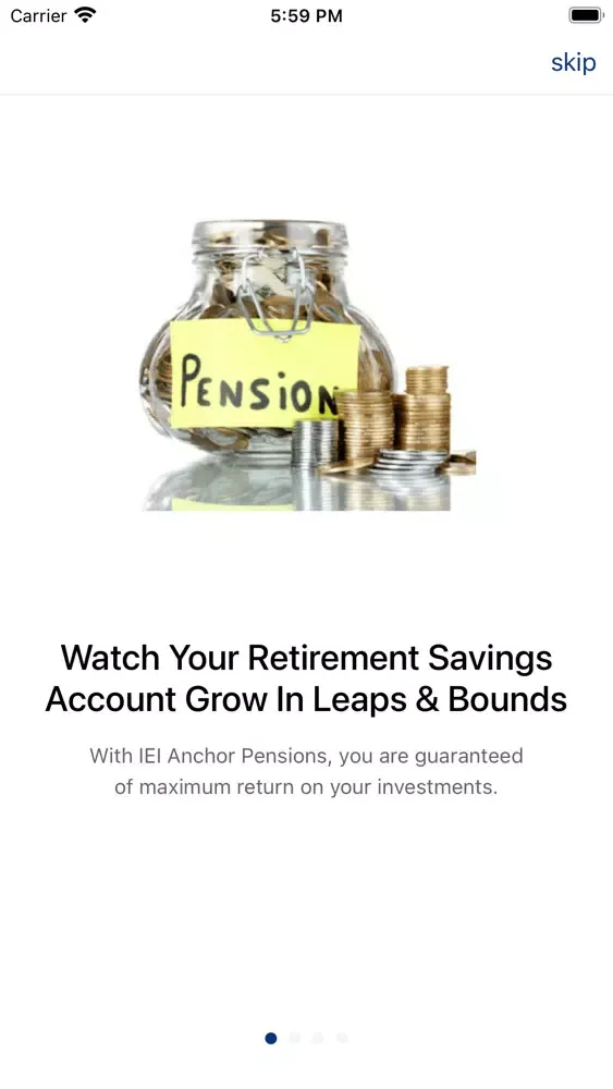 Captures d'écran de IEI-Anchor Pension Mgrs