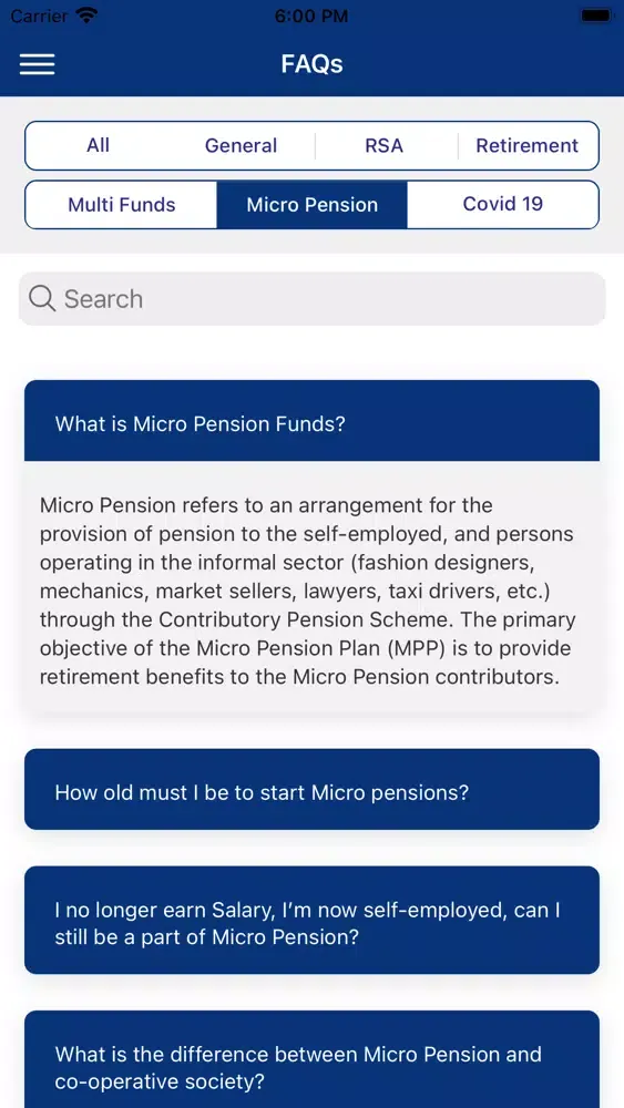 Captures d'écran de IEI-Anchor Pension Mgrs