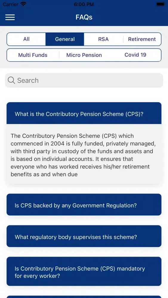 Captures d'écran de IEI-Anchor Pension Mgrs