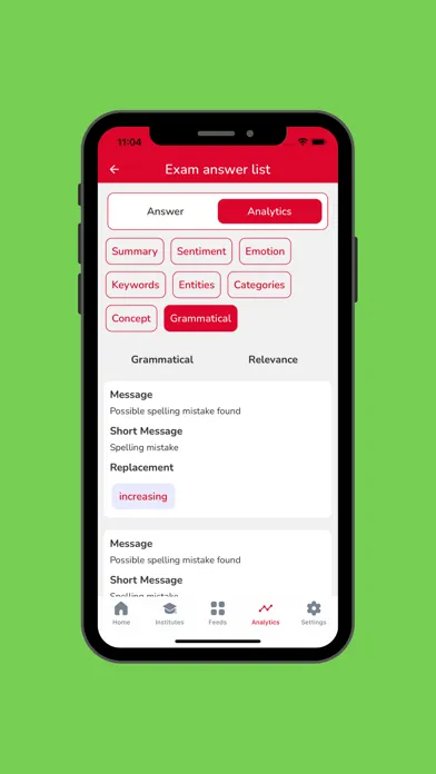 IELTS Analyst Screenshots