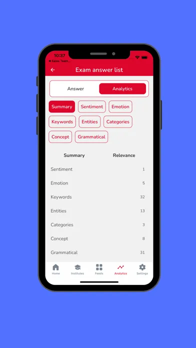 IELTS Analyst Screenshots