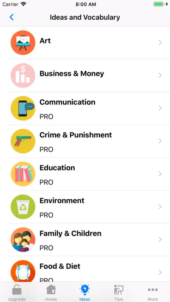 IELTS Ideas Screenshots