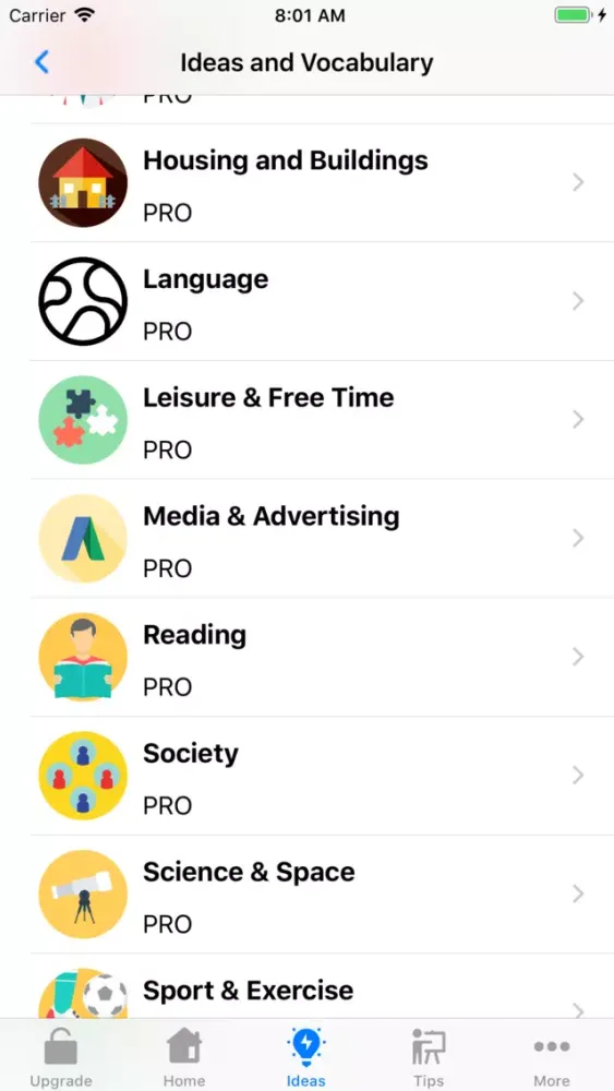 IELTS Ideas Screenshots