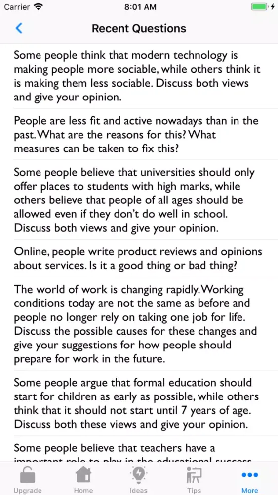 IELTS Ideas Screenshots